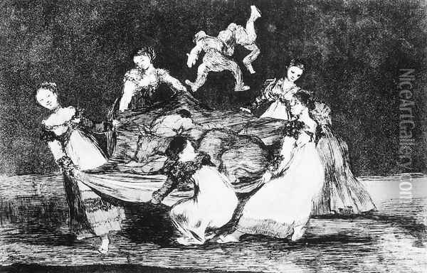 Feminine Folly (Disparate Feminino) Oil Painting - Francisco De Goya y Lucientes