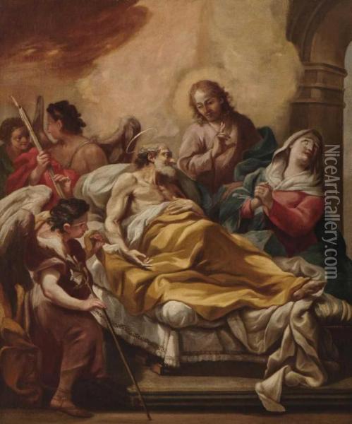 Der Tod Des Hl. Joseph Oil Painting - Francesco Trevisani