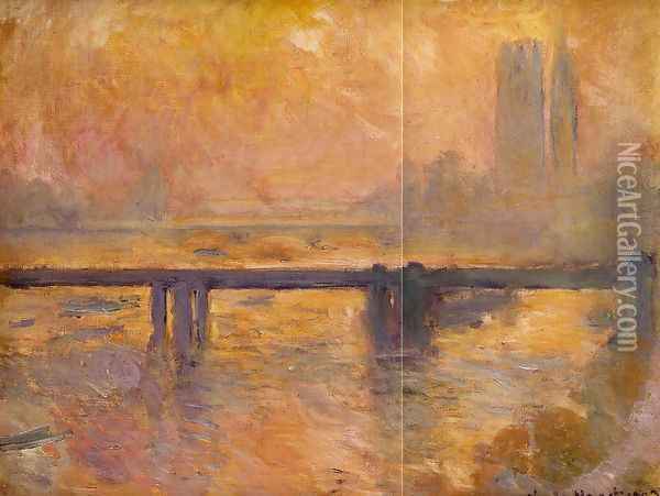 Charing Cross Bridge8 Oil Painting - Claude Oscar Monet