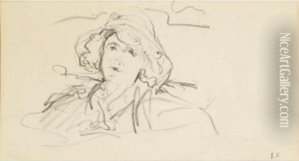 Femme Au Chapeau Oil Painting - Jean-Edouard Vuillard