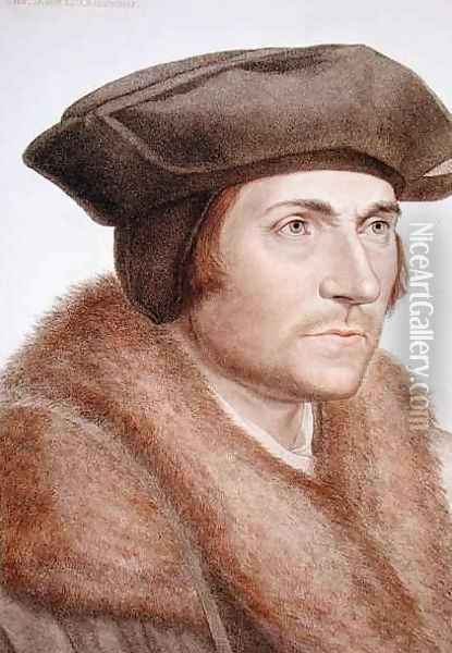 Thomas More Lord Chancellor 1478-1535 Oil Painting - Hans Holbein the Younger