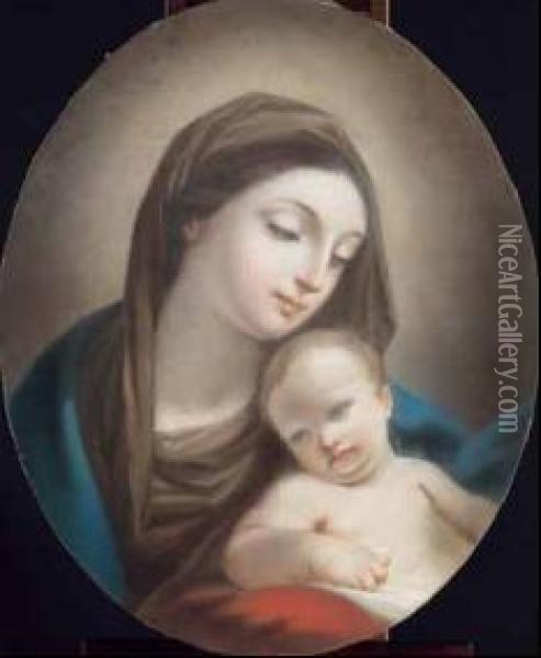 Madonna Con Il Bambino Oil Painting - Francesco Pavona De Udine