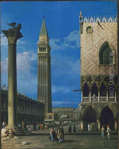 The Piazzetta, Venice Oil Painting - Bernardo Bellotto