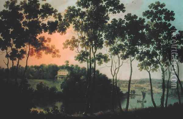 Fairmount and Schuylkill River Oil Painting - William Groombridge