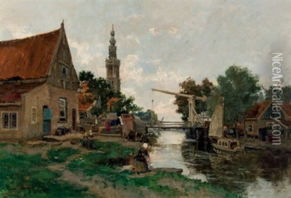 Edam, Holanda Oil Painting - Paul Hermanus
