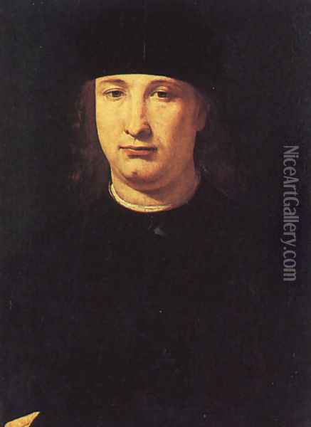 The Poet Casio 1490-1500 Oil Painting - Giovanni Antonio Boltraffio