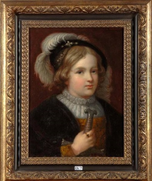 Portrait D'un Jeune Roi Oil Painting - Theodore Schaepkens