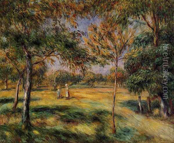 Clearing Oil Painting - Pierre Auguste Renoir