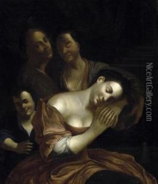 The Sleeping Maid Oil Painting - Willem Muys