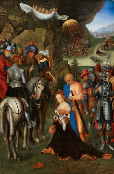 Enthauptung Der Heiligen Katharina Oil Painting - Lucas Cranach the Elder