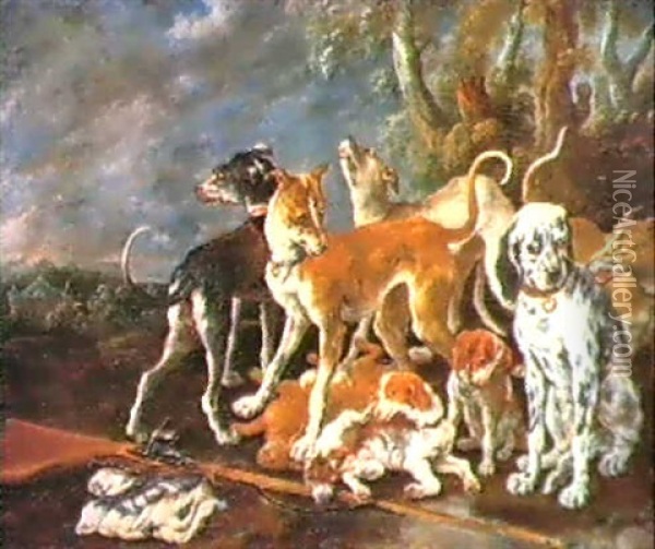 Cani Da Caccia Oil Painting - Jan Fyt