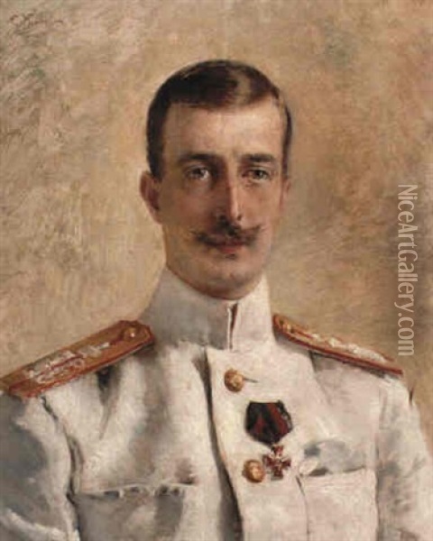H.i.h The Grand Duke Kiril Vladimirovich Oil Painting - Konstantin Egorovich Makovsky