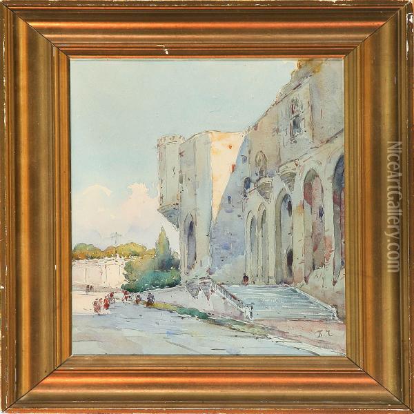 Streetscene From Southern Europe Oil Painting - Pavel Petrovich Chistiakov