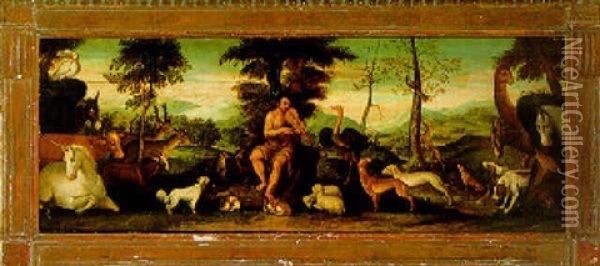 Orpheus Unter Den Tieren Oil Painting - Roelandt Savery