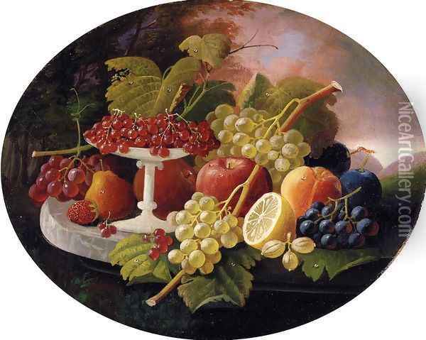 Fruit Oil Painting - Severin Roesen