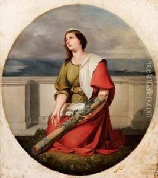 L'italia - 1859 Oil Painting - Francesco Semino