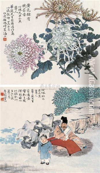 Figures And Flowers Oil Painting -  Li Run