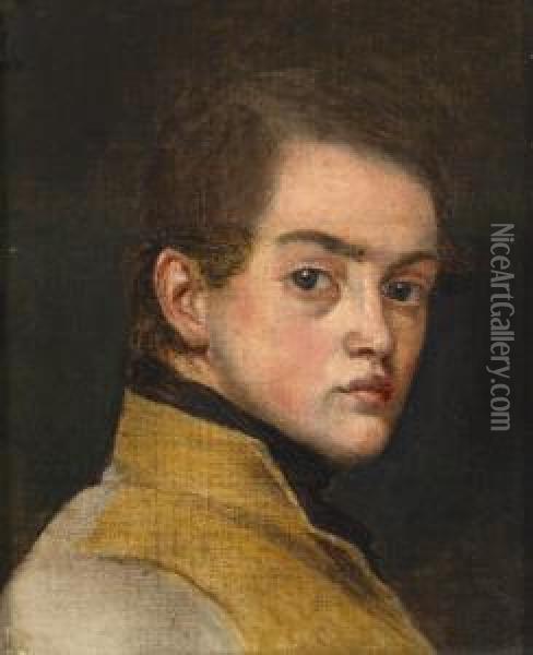 Self-portrait Oil Painting - Johann Michael Neder