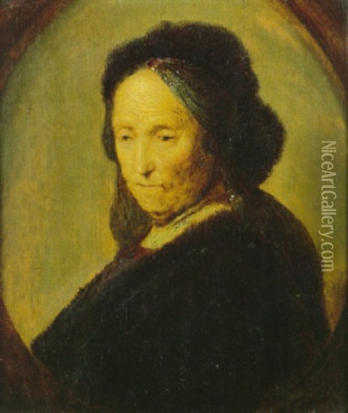 Portrait De La Mere De L'artiste Oil Painting -  Rembrandt van Rijn