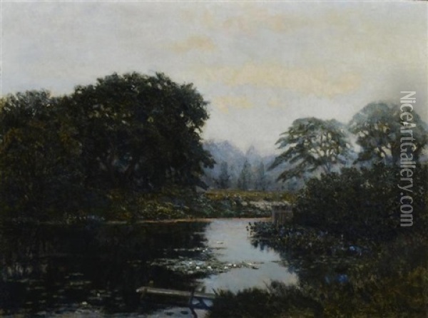 Country Calm Oil Painting - Robert Ward Van Boskerck