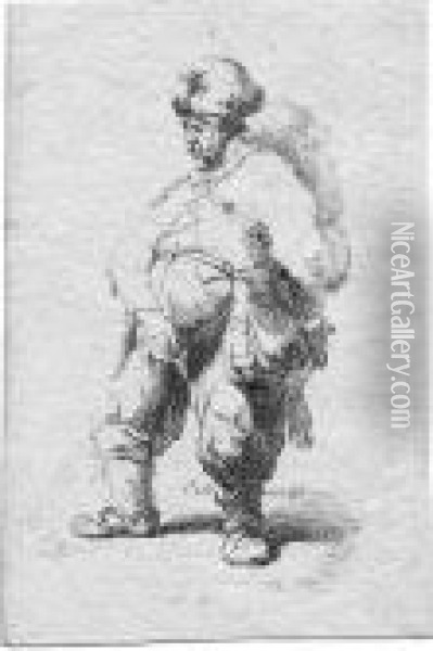 Der Pissende Mann Oil Painting - Rembrandt Van Rijn