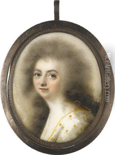 Portrait Of A Lady Oil Painting - Abraham Daniel
