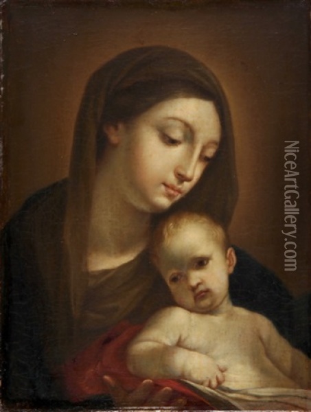 Madonna Mit Kind Oil Painting - Agostino Masucci