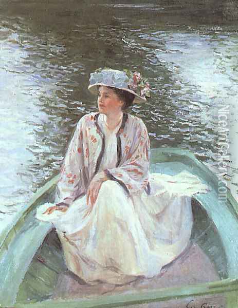 On the River 1908 Oil Painting - Guy Rose