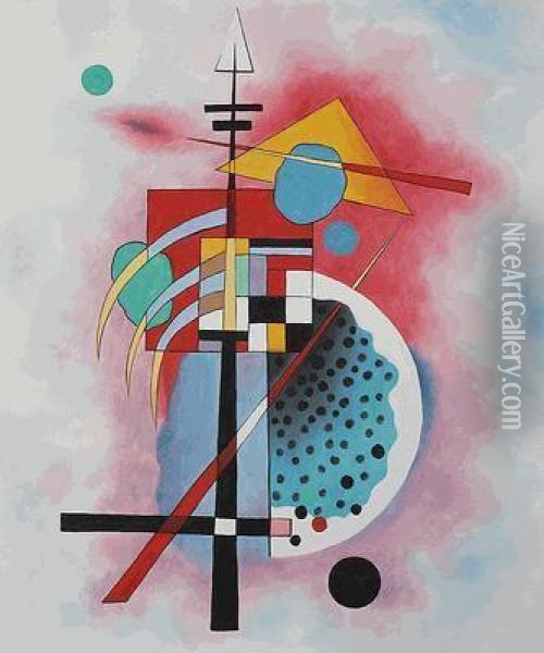 Hommage A Grohmann Oil Painting - Wassily Kandinsky