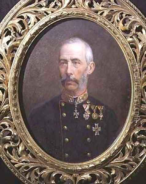Portrait of Archduke Wilhelm of Austria (1827-94) Oil Painting - Theodor Breidwiser or Breitwieser