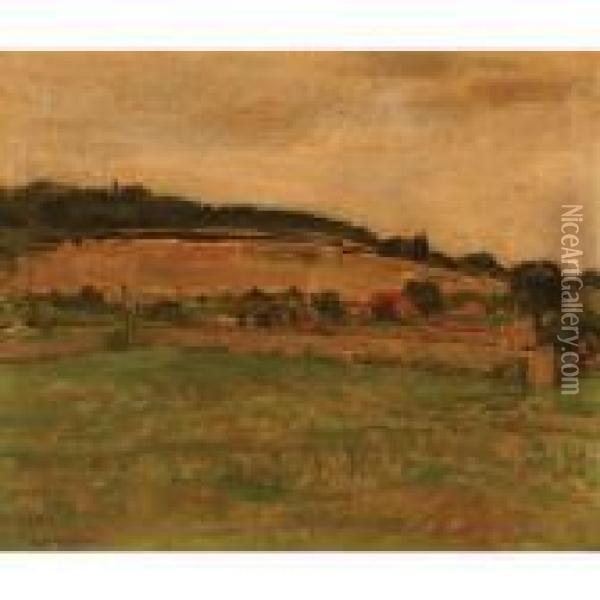 Landscape In Montmorency Oil Painting - Piet Mondrian