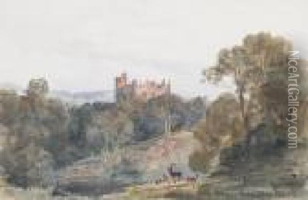 'st. Donat's Castle' Oil Painting - Peter de Wint