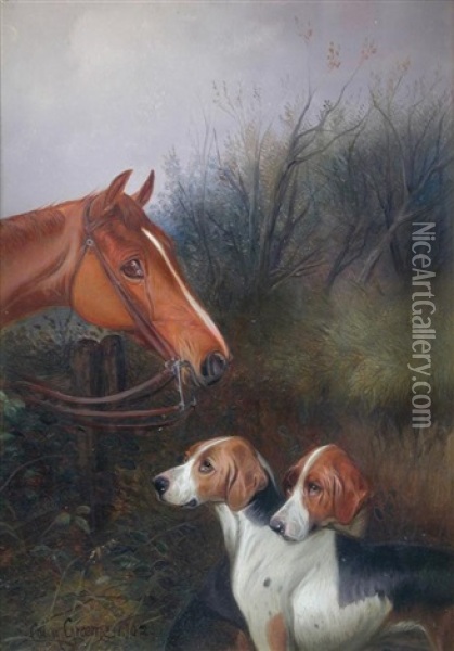 Hunting Friends Oil Painting - Colin Graeme