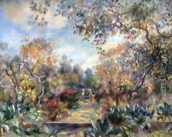 Landscape at Beaulieu Oil Painting - Pierre Auguste Renoir