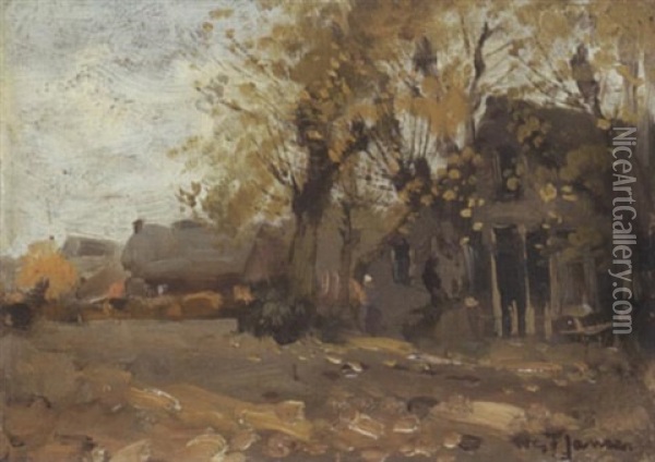 Dorfansicht Oil Painting - Willem George Frederik Jansen
