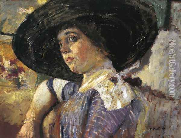Woman with Hat Oil Painting - Jean-Edouard Vuillard