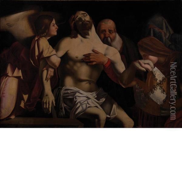 The Lamentation Oil Painting - Lorenzo Lotto