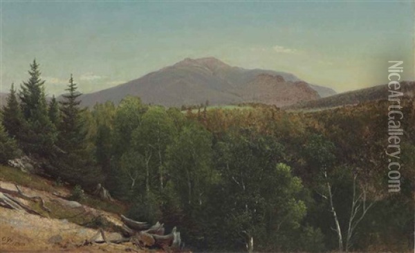 Mount Lafayette, New Hampshire Oil Painting - David Johnson