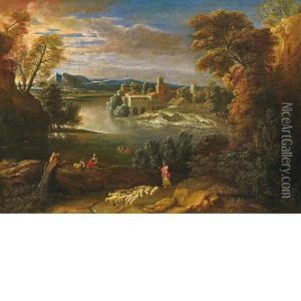 Paesaggio Notturno Oil Painting - Gian Battista Viola