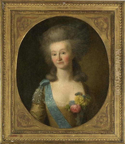 Portrait Of A Lady Oil Painting - Johann Heinrich Wilhelm Tischbein