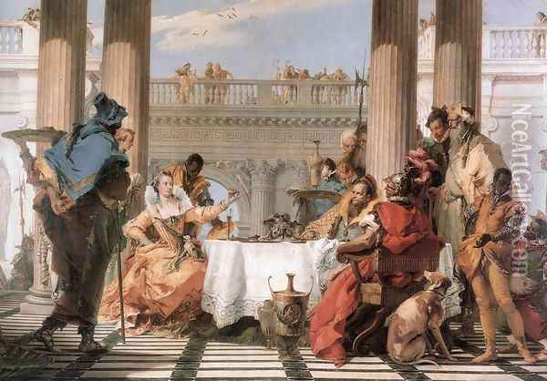 The Banquet of Cleopatra Oil Painting - Giovanni Battista Tiepolo