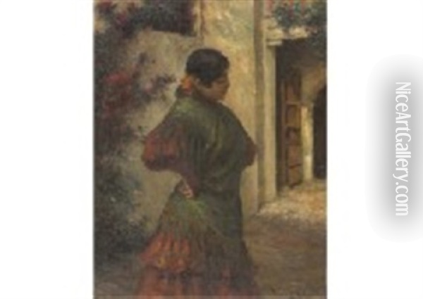 Woman Oil Painting - Antonio Torres Fuster