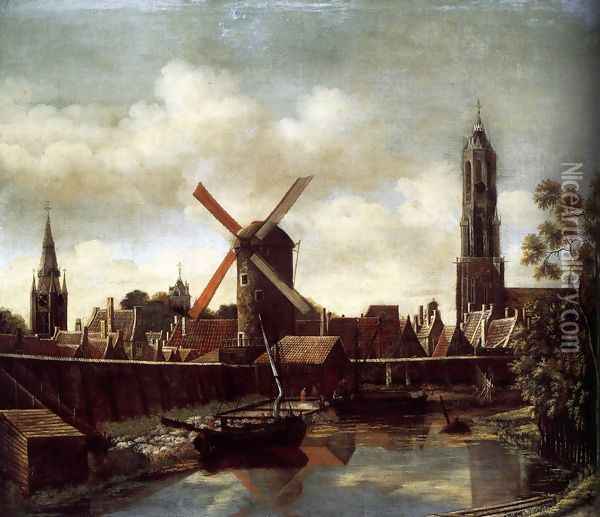The Harbour of Delft 1658-60 Oil Painting - Daniel Vosmaer