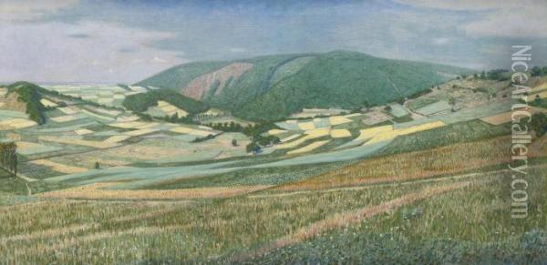 In De Eifel Oil Painting - Ferdinand Hart Nibbrig