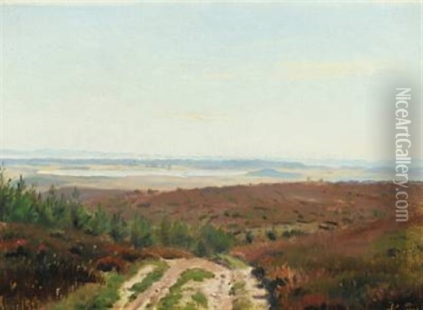 The Heath Oil Painting - Harald Frederick Foss