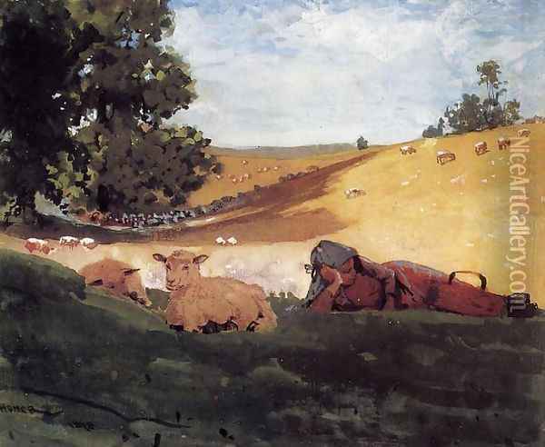 Warm Afternoon Oil Painting - Winslow Homer