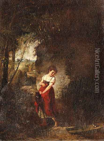 Friend of the forest Oil Painting - Eduard Heinel