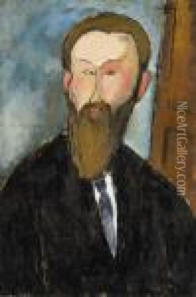 Portrait Du Photographe Dilewski Oil Painting - Amedeo Modigliani