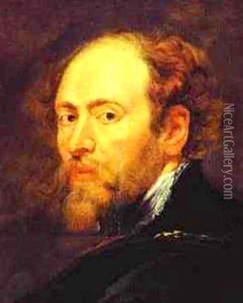 Self Portrait Without A Hat 1639 X Oil Painting - Peter Paul Rubens