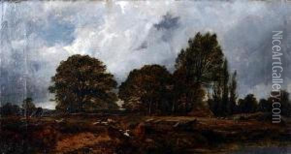 A Spot Near A Kentish Farm Oil Painting - Alfred Walter Williams